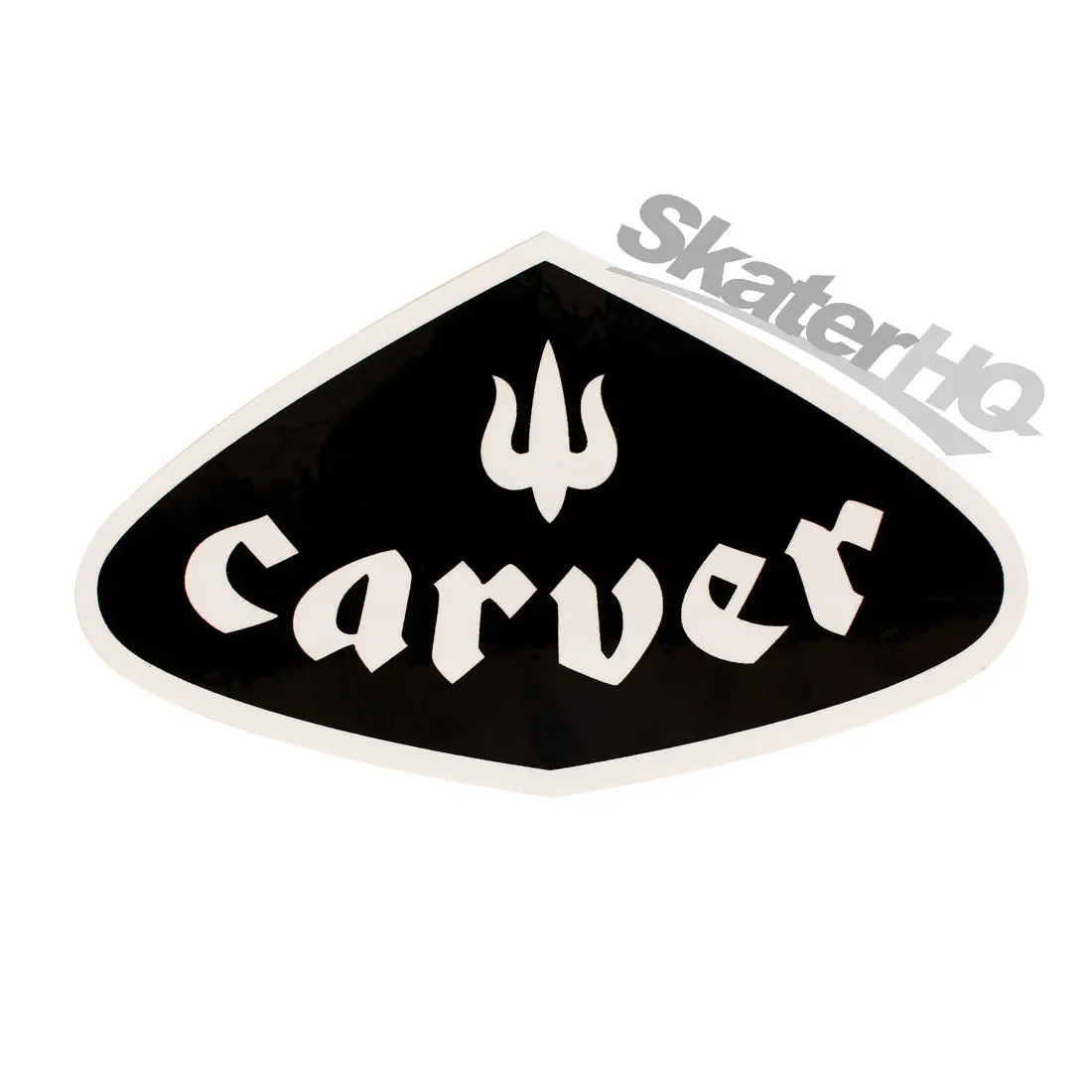 Carver Tear Logo Sticker - Black/White 1