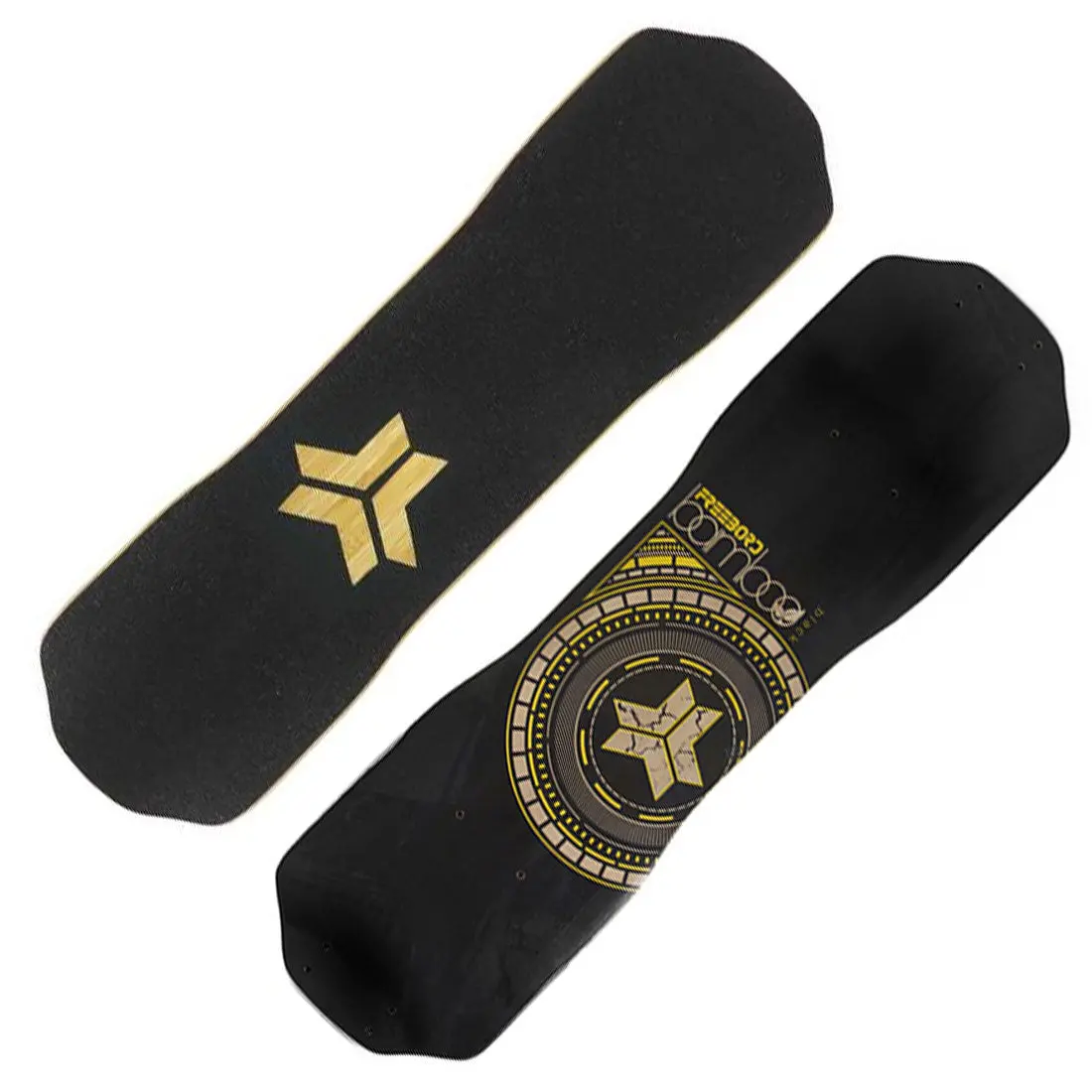 Freebord Bamboo Black 77 Deck 1