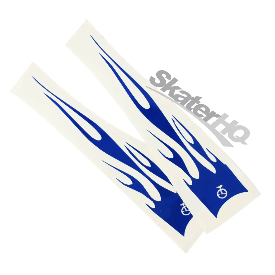 Udc Unicycle Flame Decal Sticker 2Pk - Blue 1