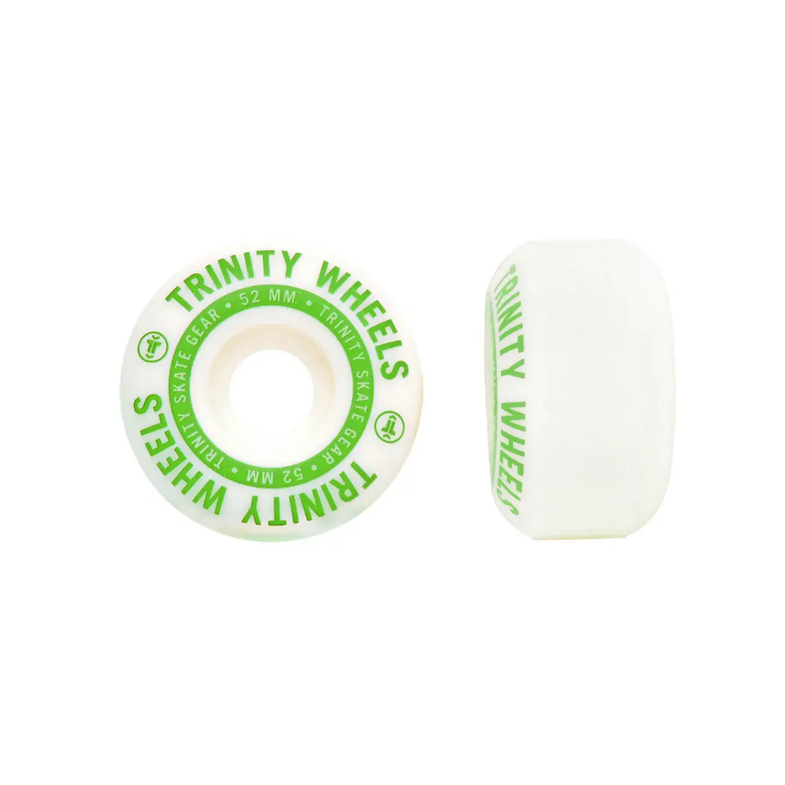 Trinity Wheels 52Mm 100A 4Pk - White/Green 1