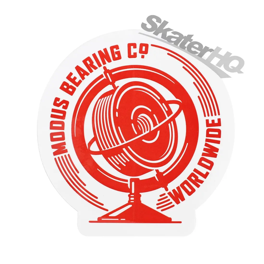 Modus Worldwide Sticker - White/Red 1