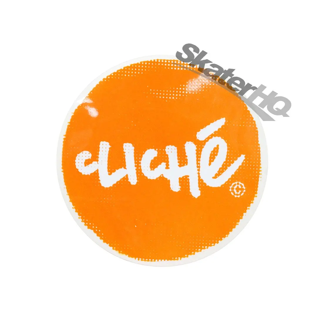 Cliche Spot Logo Sticker - Orange 1
