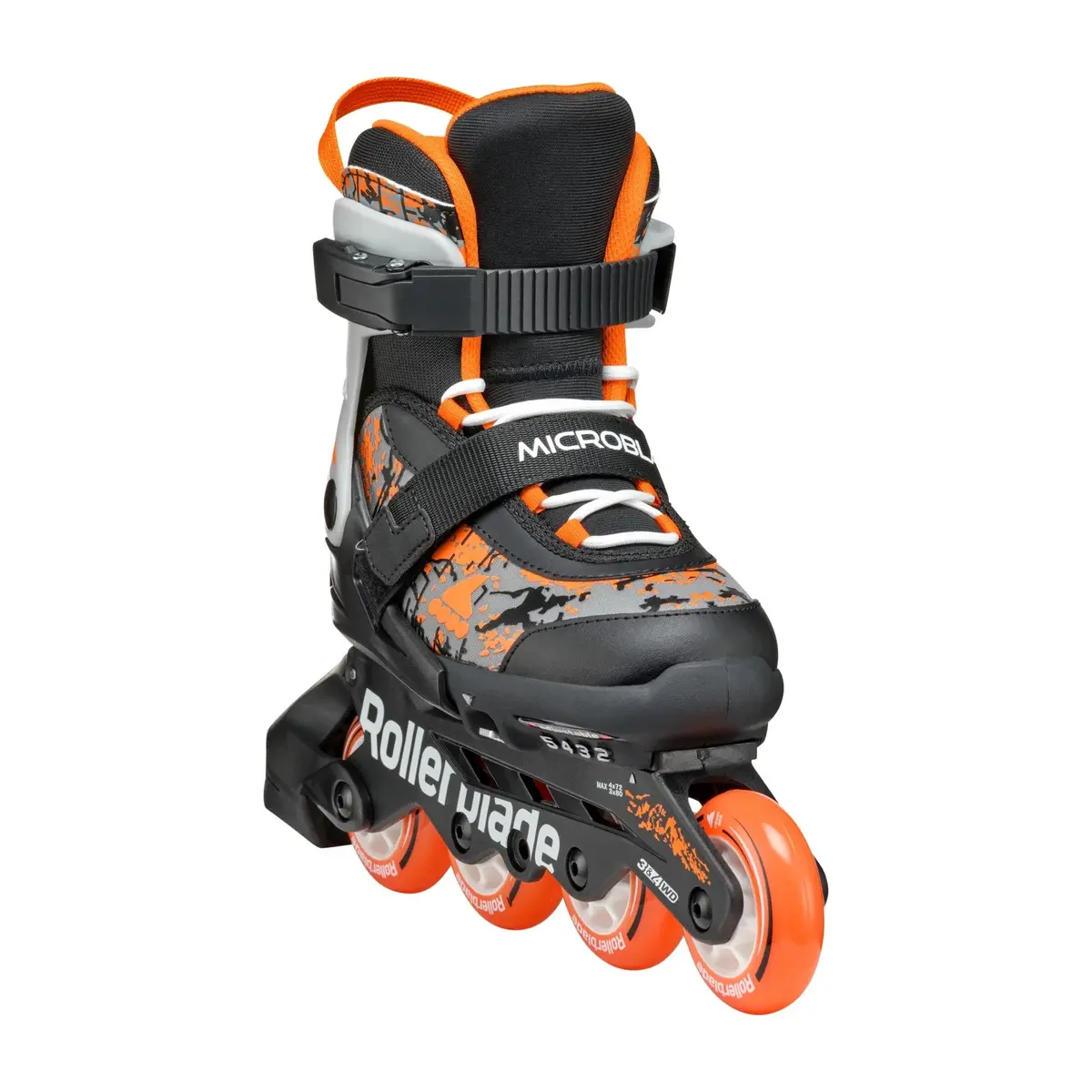 Rollerblade Microblade Sl Adj Inline Skates Black/Orange 1