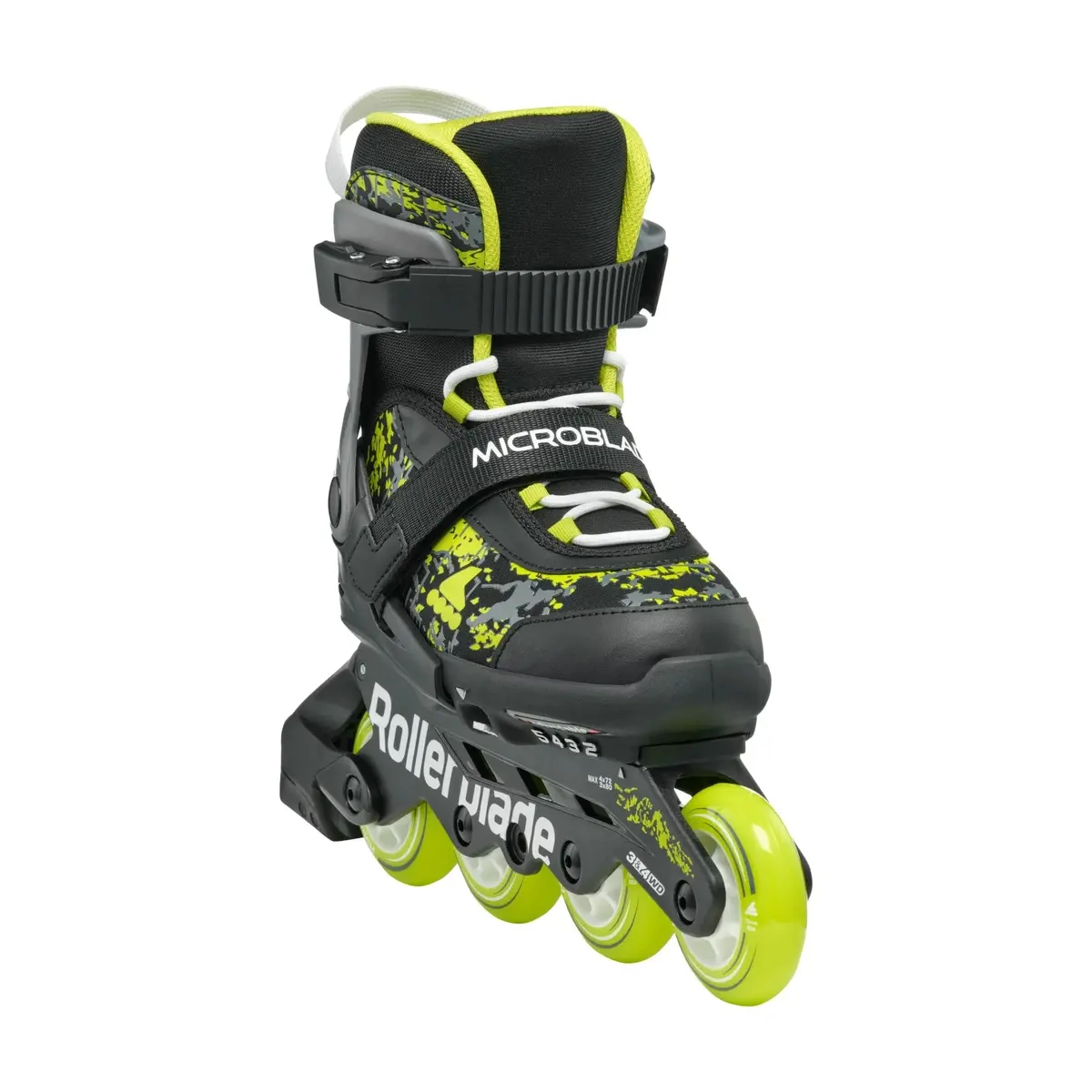Rollerblade Microblade Sl Adj Inline Skates Black/Lime 1