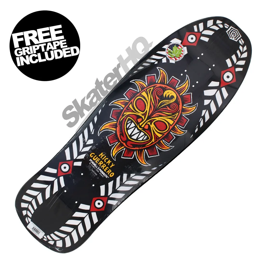 Powell Peralta Nicky Guerrero Mask 10.0 Deck - Black 1