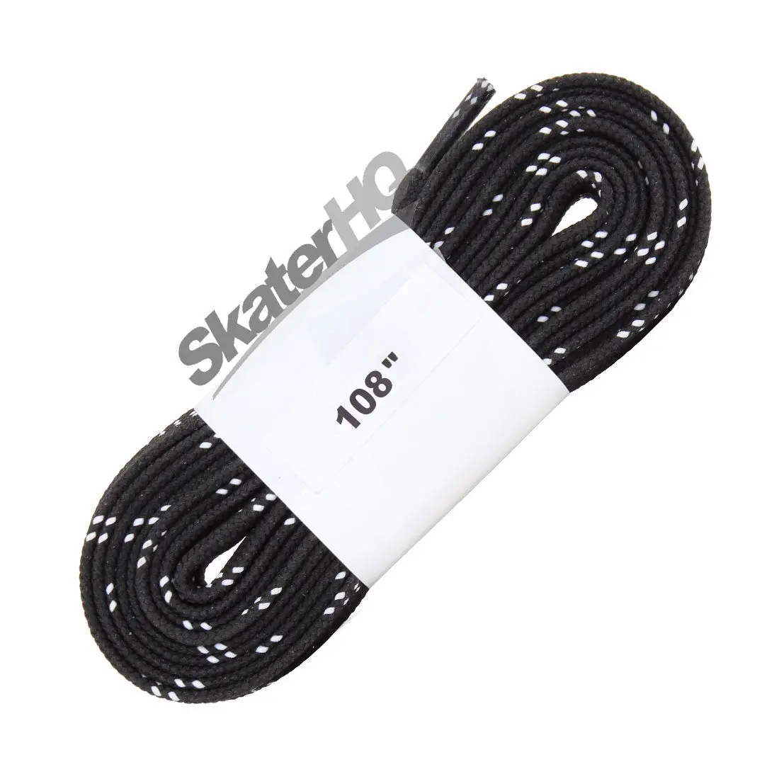 Riedell Solaris 108 Waxed Laces - Black/White 1