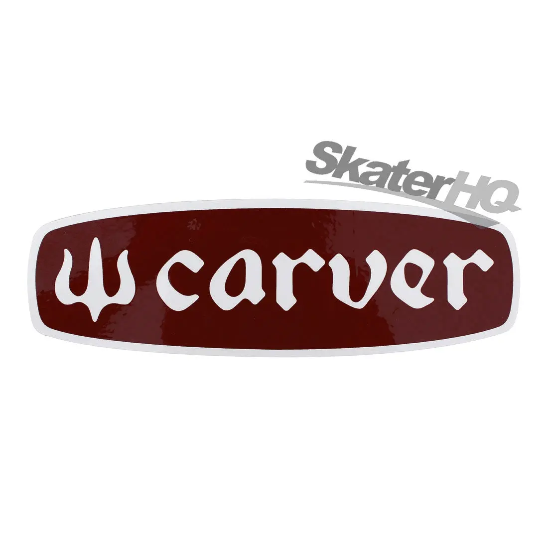 Carver Text Logo Sticker - Rust 1