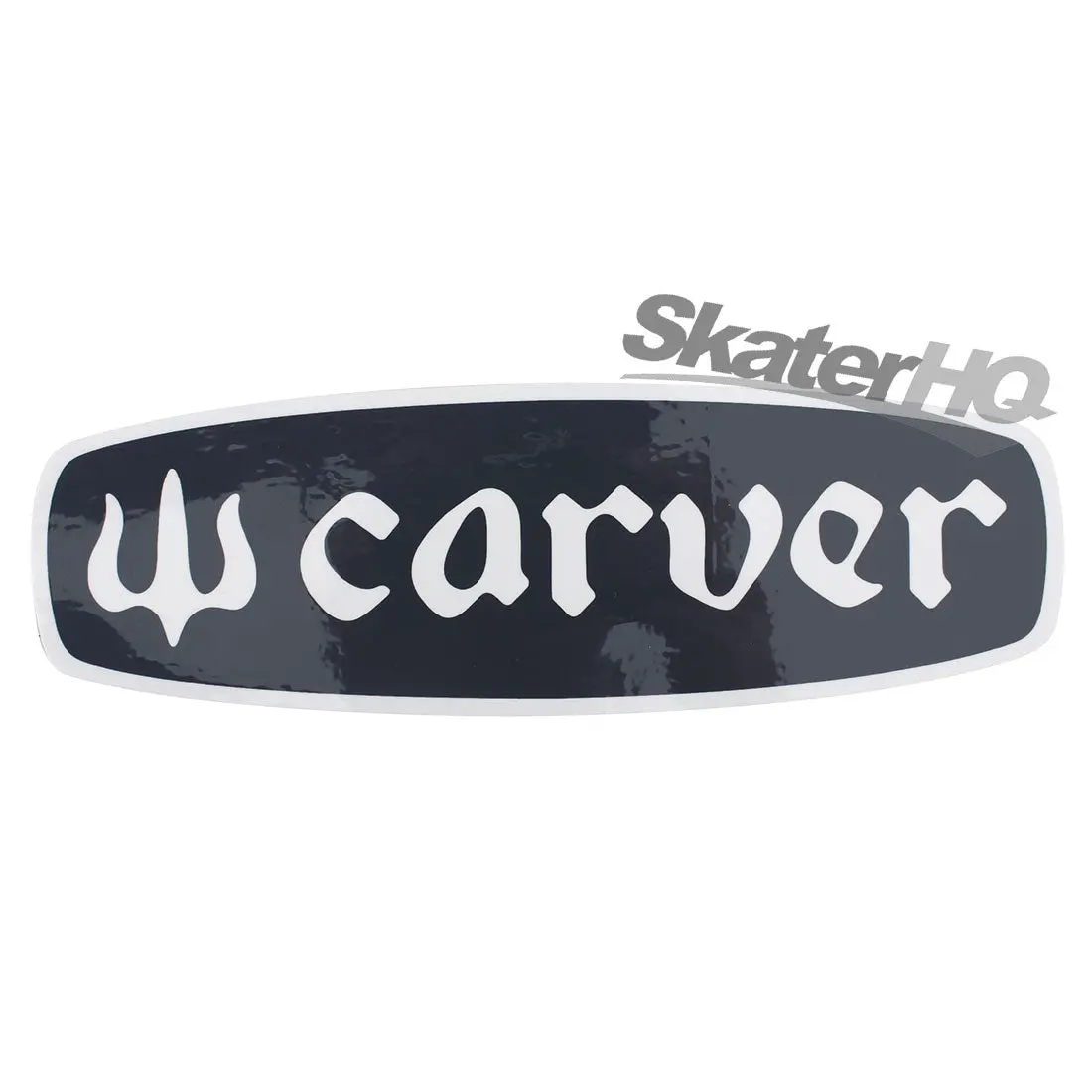 Carver Text Logo Sticker - Grey 1