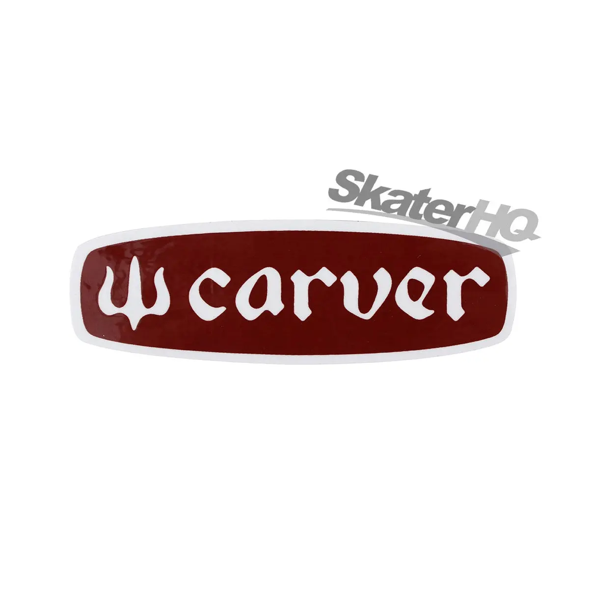 Carver Text Logo Mini Sticker - Rust 1