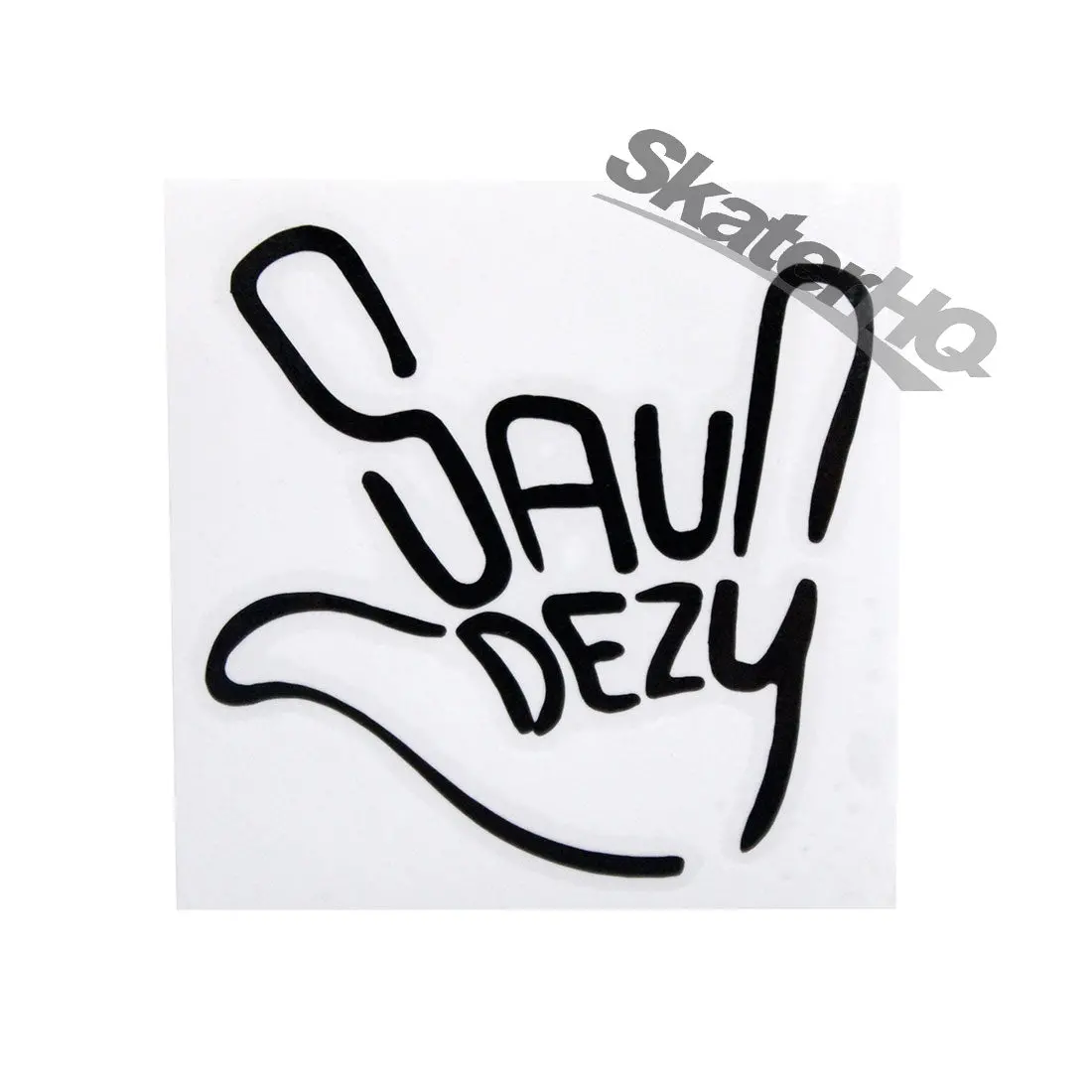 Saundezy Hand Sticker - Black/Clear 1
