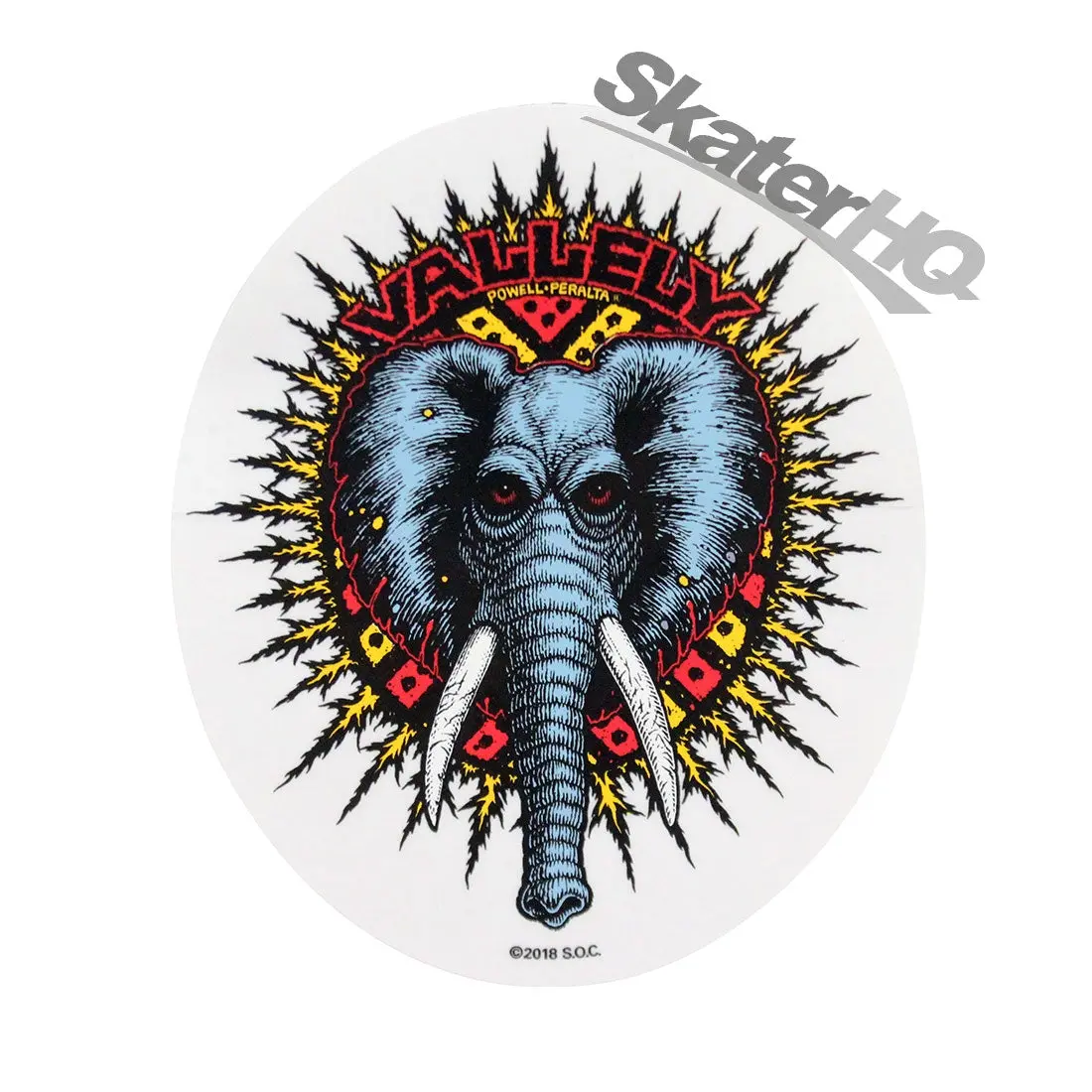 Powell Peralta Vallely Elephant Sticker 1