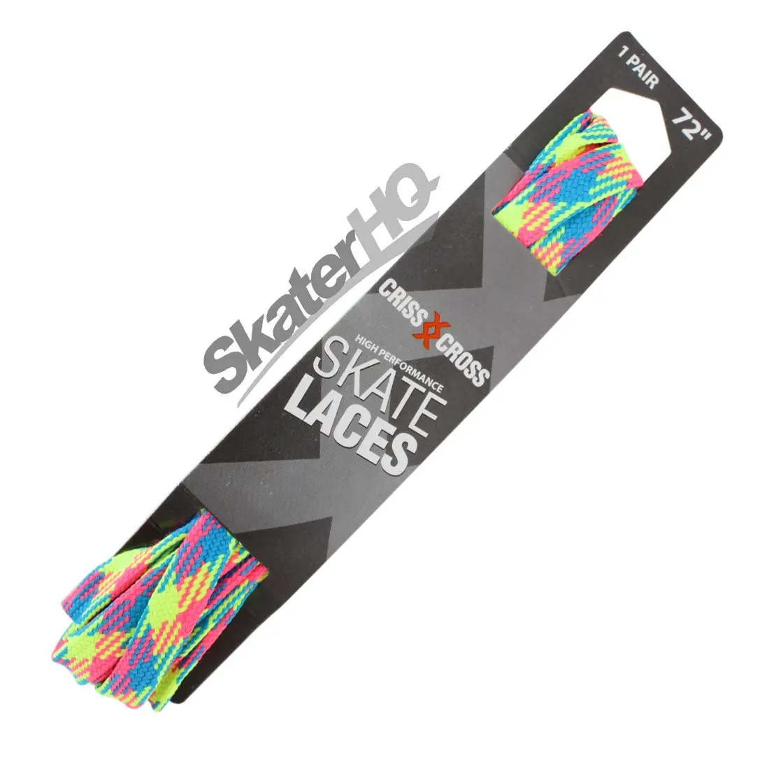 Riedell Criss-Cross Laces 72 Medium - Rainbow Plaid 1