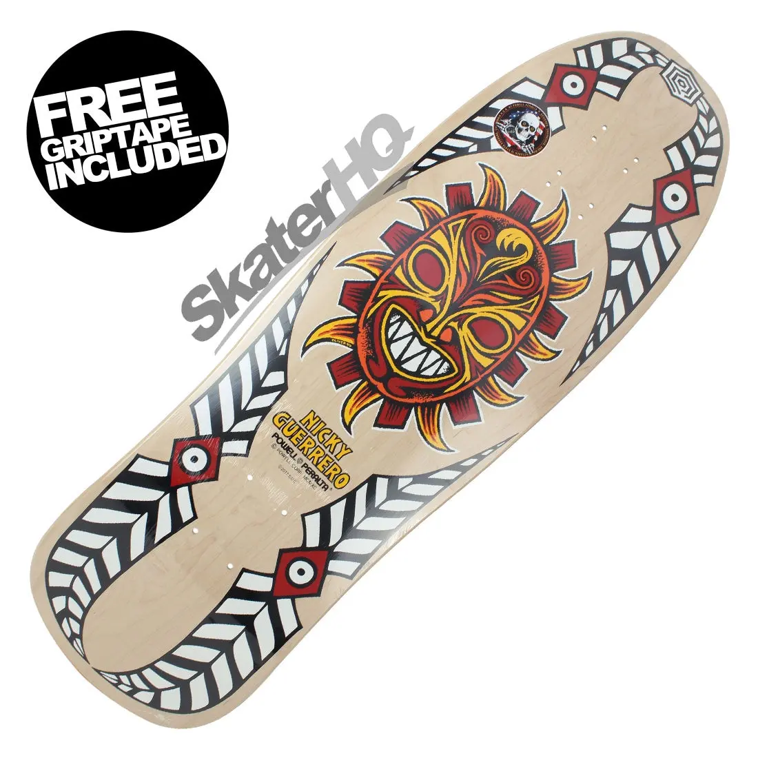 Powell Peralta Nicky Guerrero Mask 10.0 Deck - Natural 1