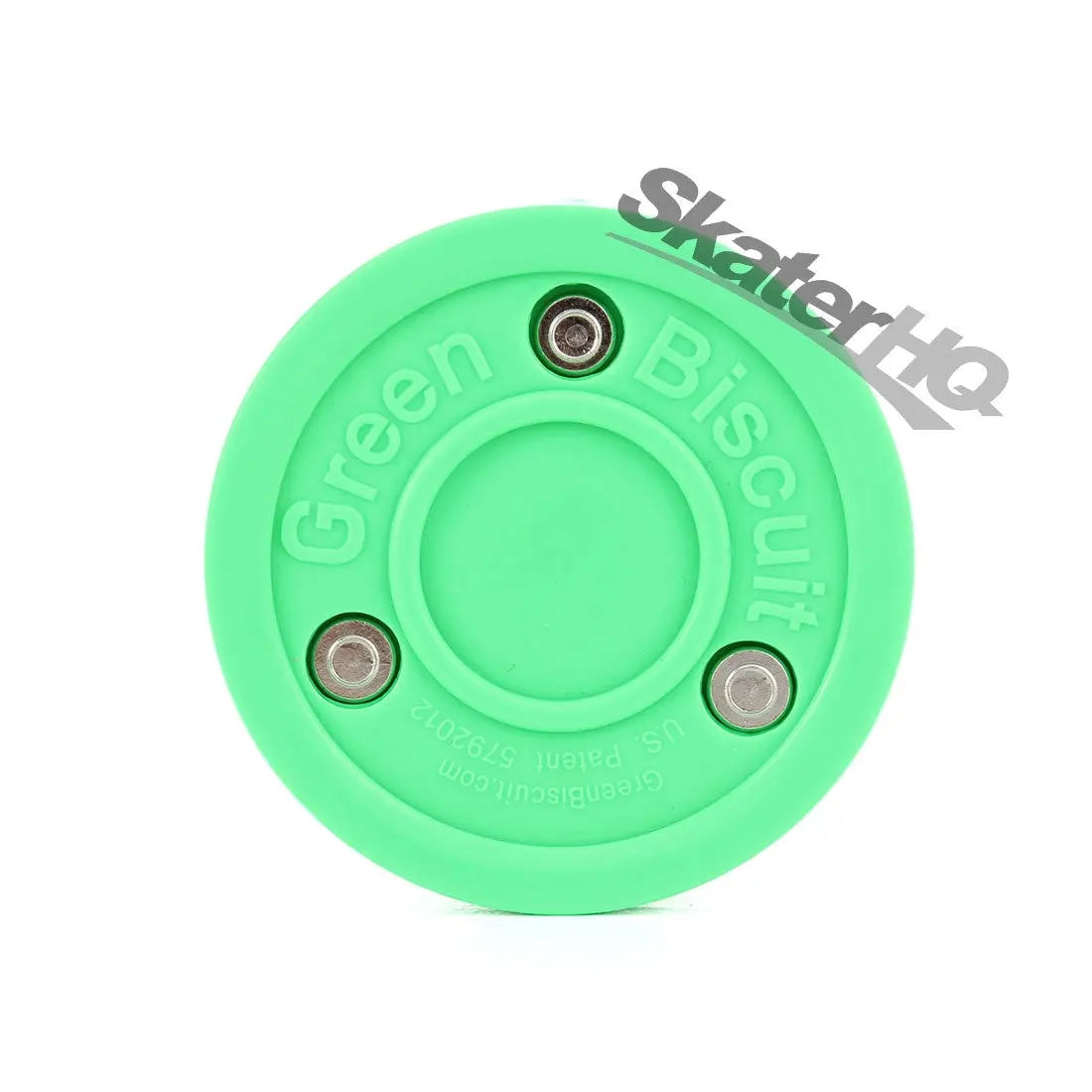 Green Biscuit Hockey Puck - Green 1