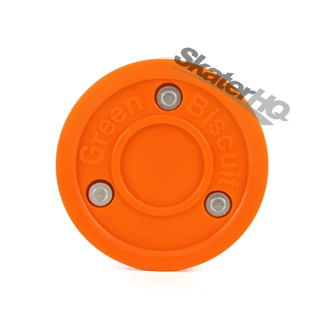 Green Biscuit Hockey Puck - Orange 1