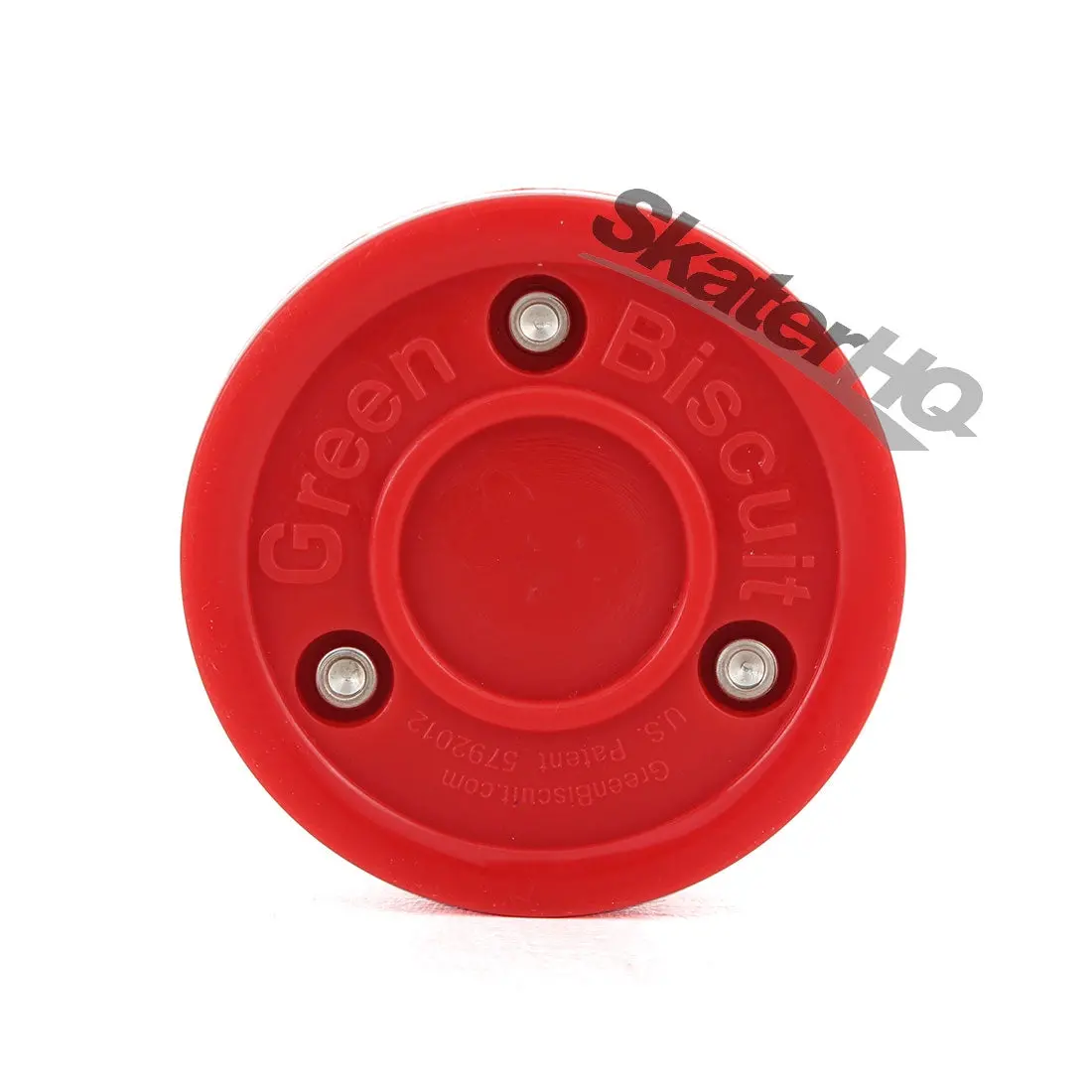 Green Biscuit Hockey Puck - Red 1