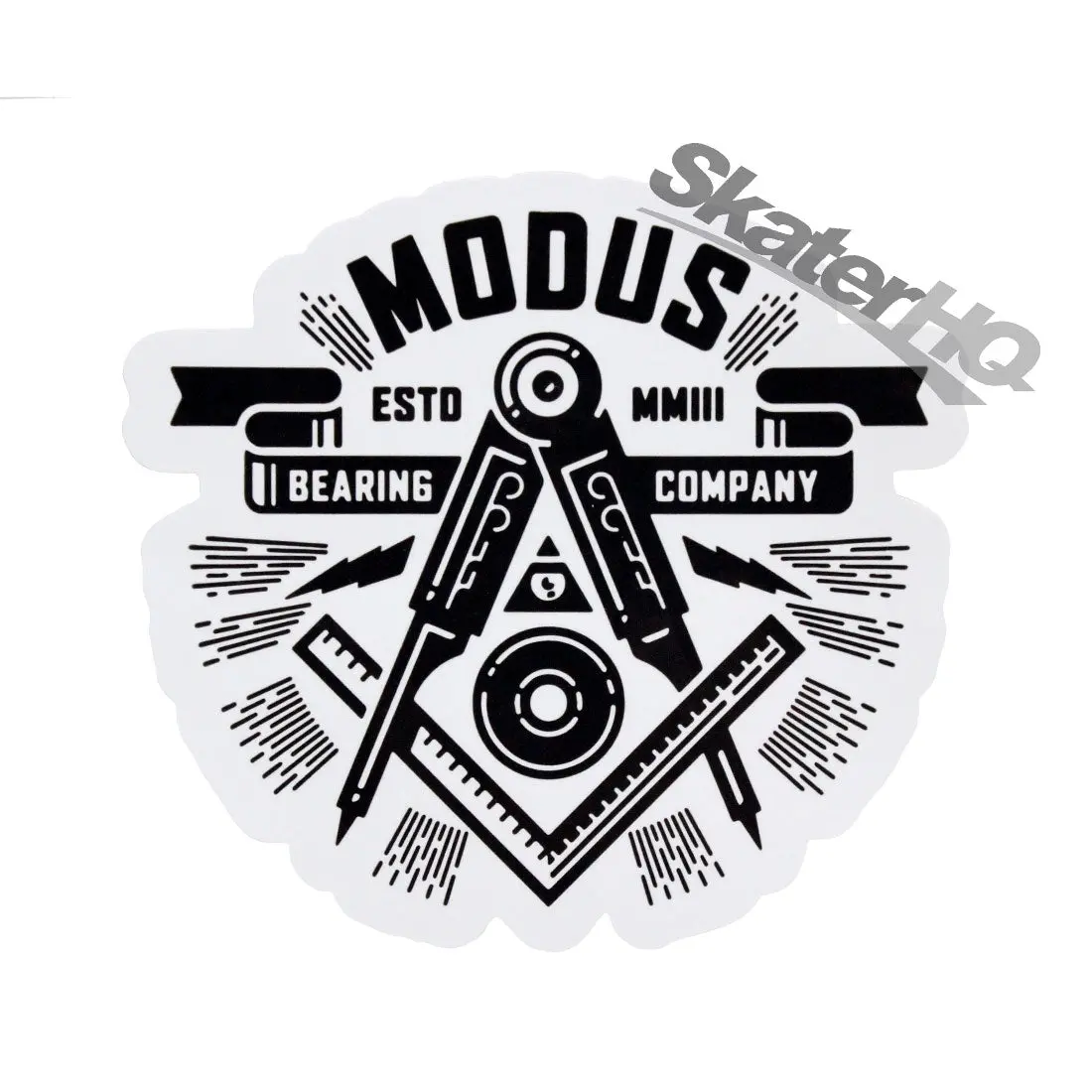Modus Rule Divider Sticker - White/Black 1