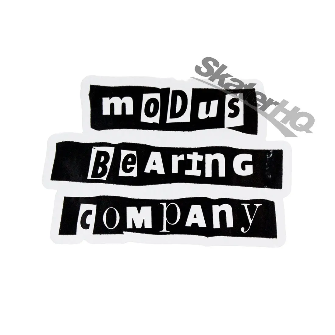 Modus Cut-Out Logo Sticker - Black/White 1