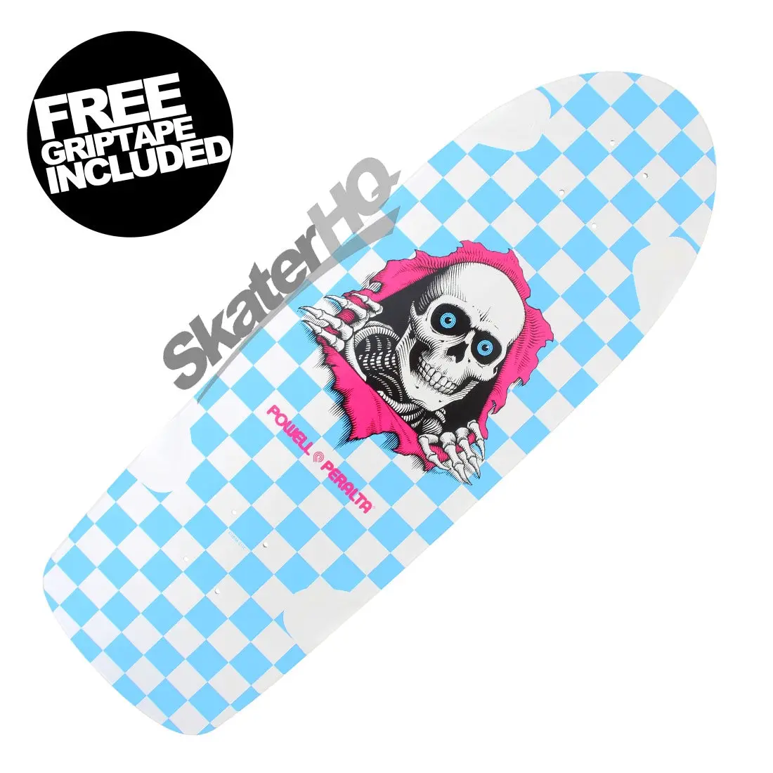 Powell Peralta Og Ripper 10.0 Deck - Blue Checkered 1