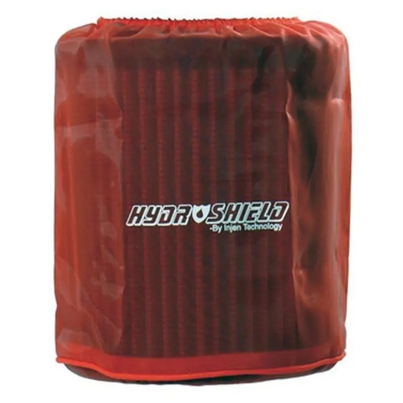 Injen Red Water Repellant Pre-Filter Fits X-1021 6In Base / 6-7/8In Tall / 5-1/2In Top 1