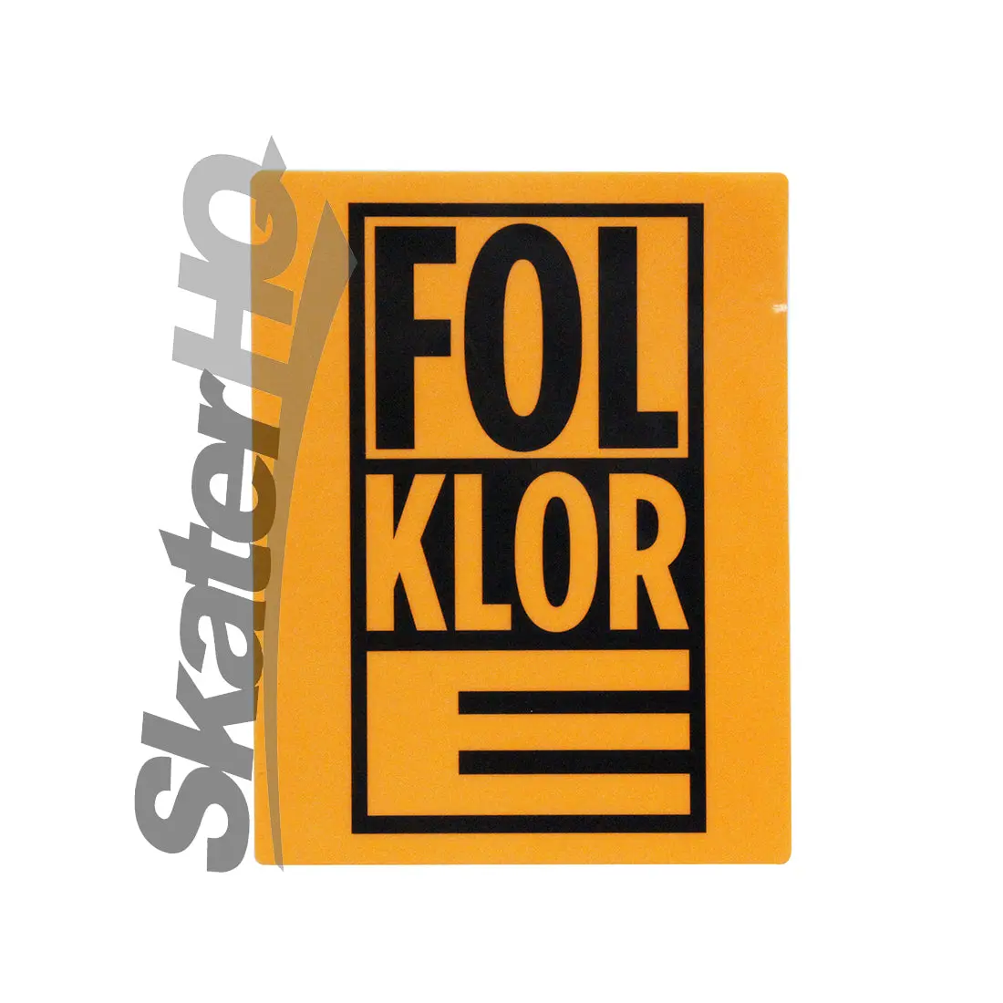 Folklore Boxed In Logo Sticker - Orange 1