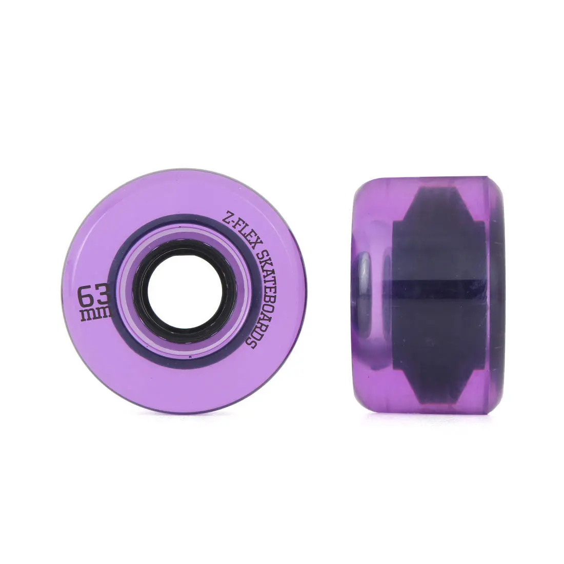 Z-Flex Z-Smooth V2 63Mm 4Pk - Clear Purple 1