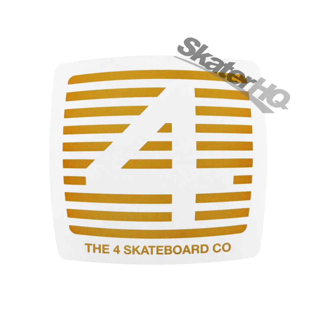 4 Skateboard Striped Tv Sticker - Brown 1