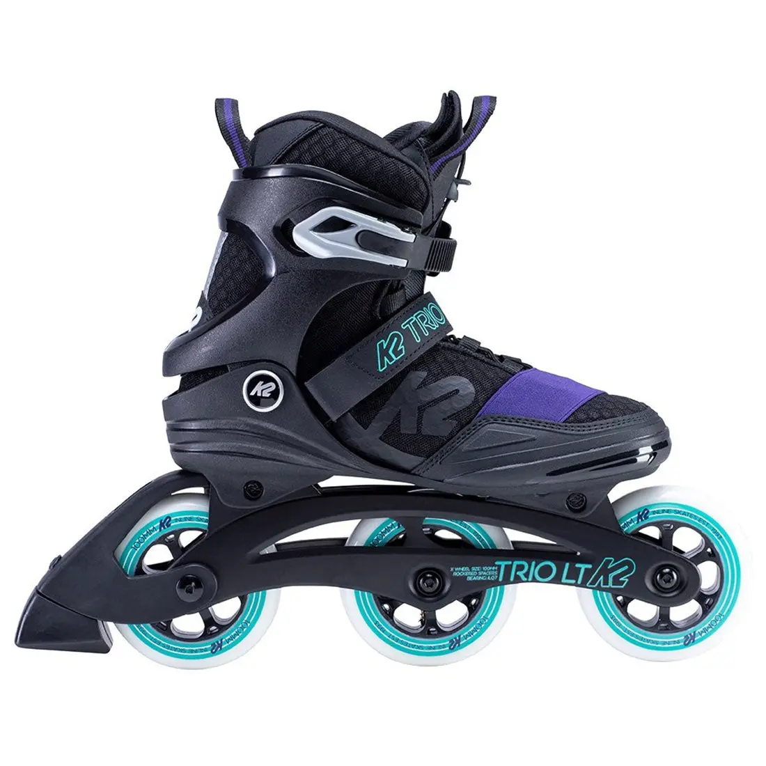 K2 Trio Lt 100 W Black/Purple/Aqua 11Usl 28Cm 1