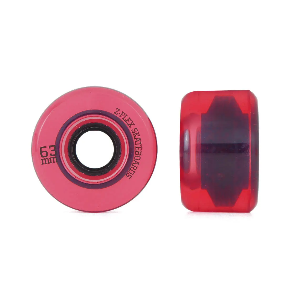 Z-Flex Z-Smooth V2 63Mm 4Pk - Clear Red 1