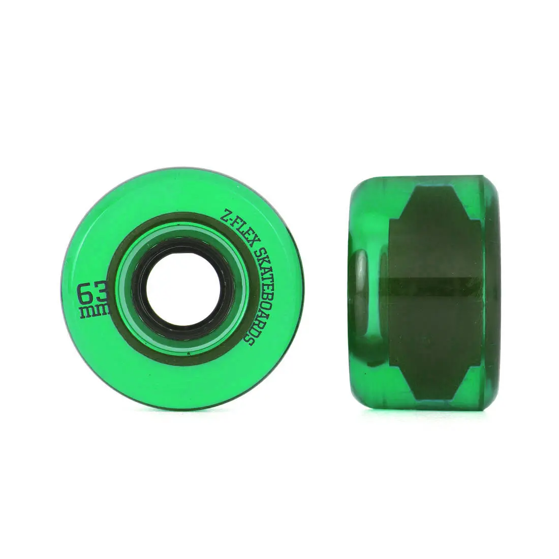 Z-Flex Z-Smooth V2 63Mm 4Pk - Clear Green 1
