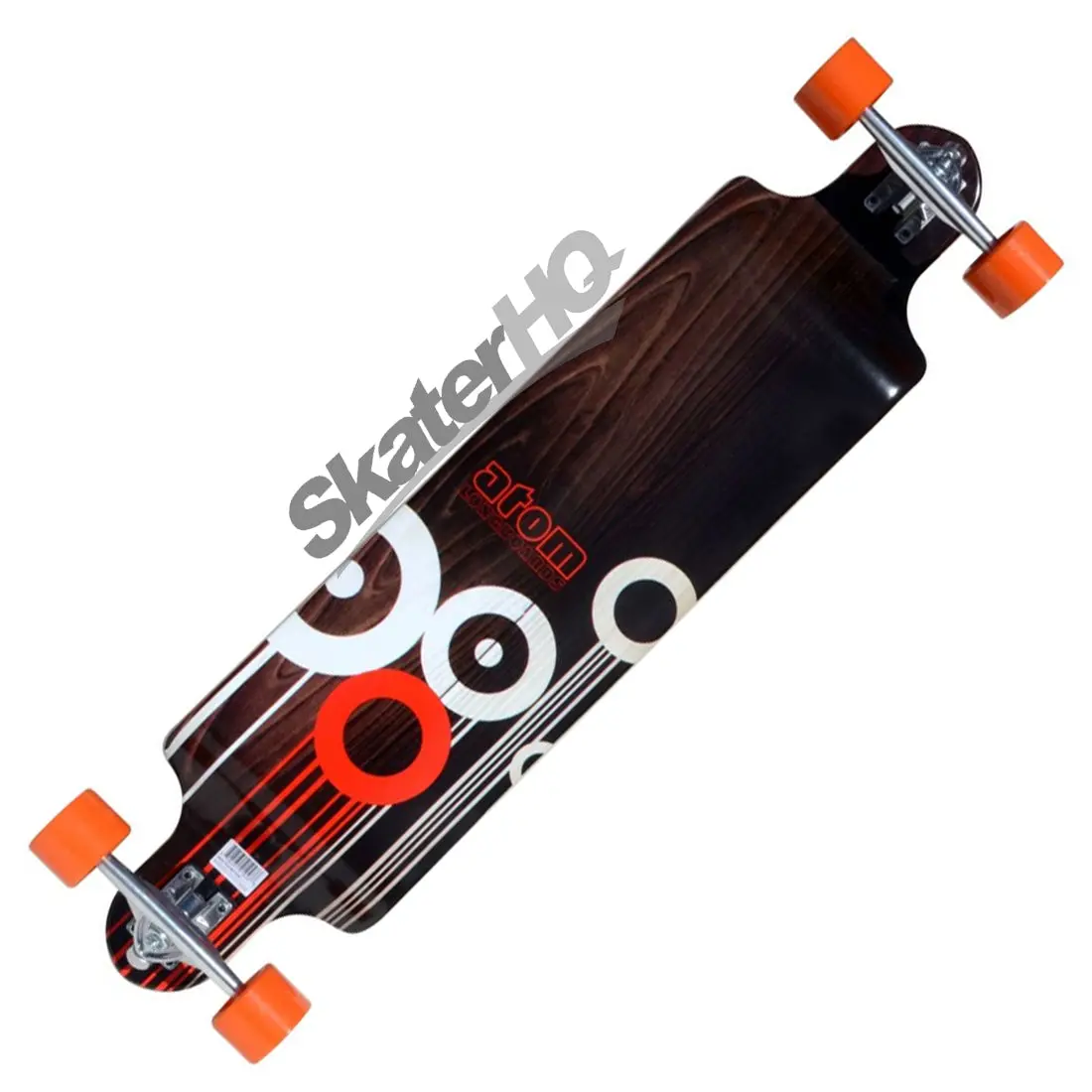 Atom Drop Deck 41 Longboard - Orange Circles 1