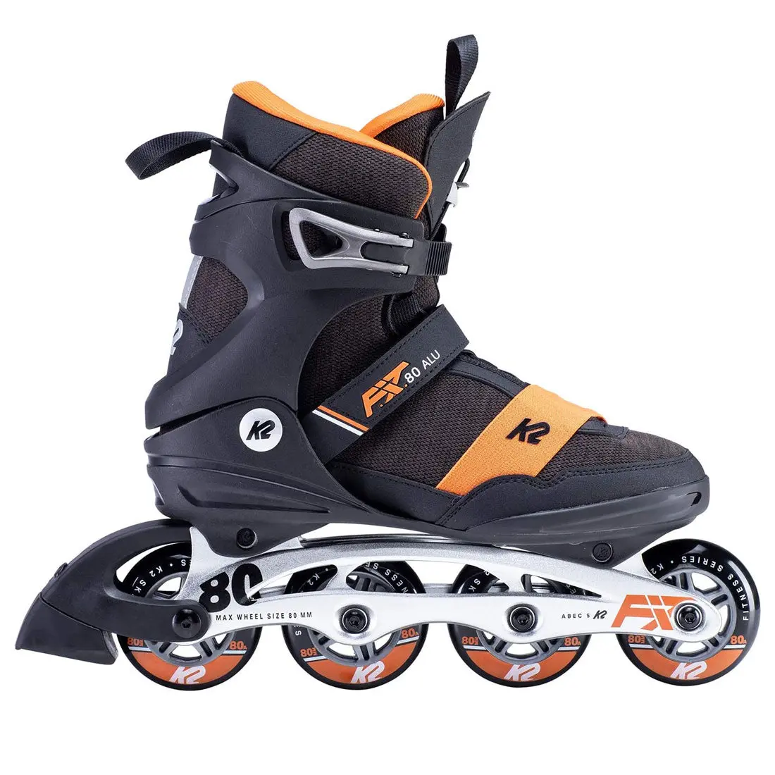 K2 Fit 80 Alu Mens Black/Orange 7Us Eu39.5 25Cm 1