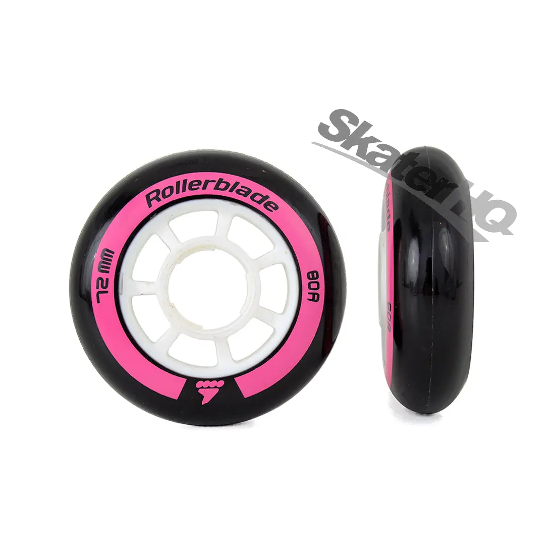 Rollerblade Microblade 72Mm 80A 8Pk - Black/Pink 1