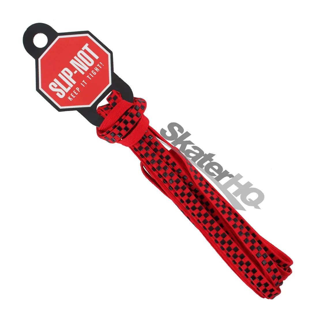 Slip-Not 72In Laces Pair - Red Checkered 1