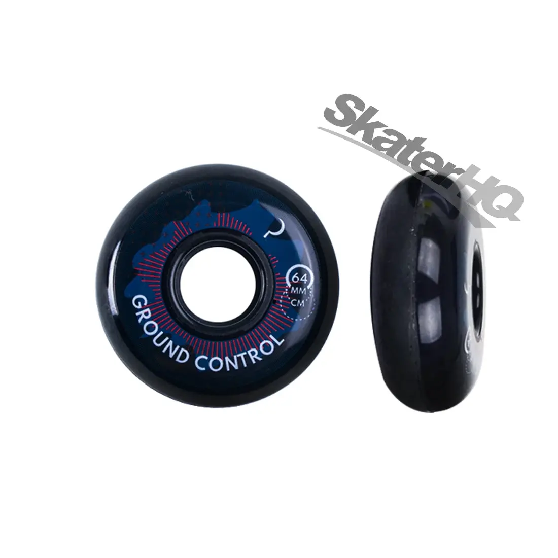 Ground Control Turbulence 64Mm 90A 4Pk - Black 1