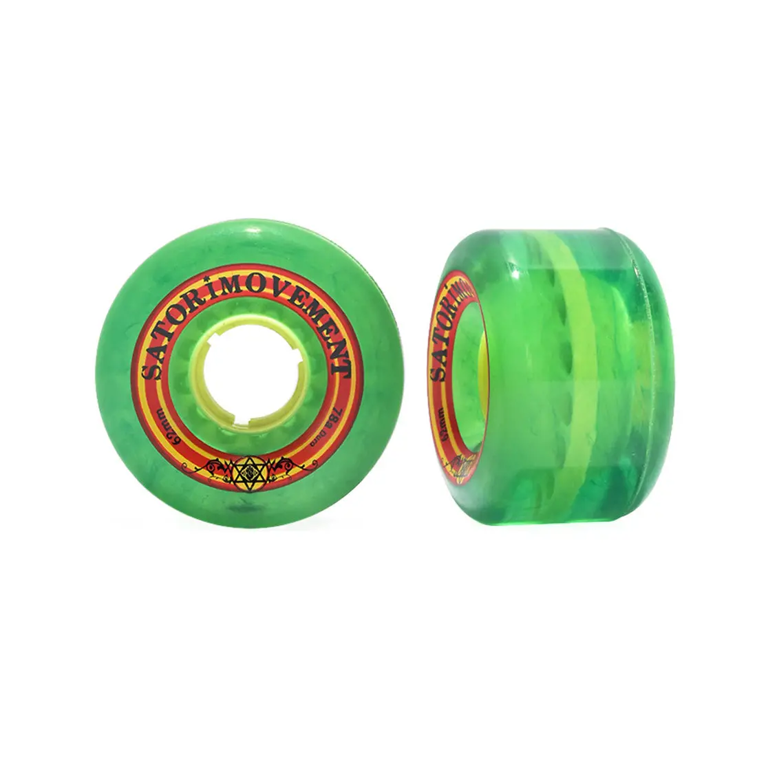 Satori Rasta Cruiser 62Mm 78A 4Pk - Clear Green 1