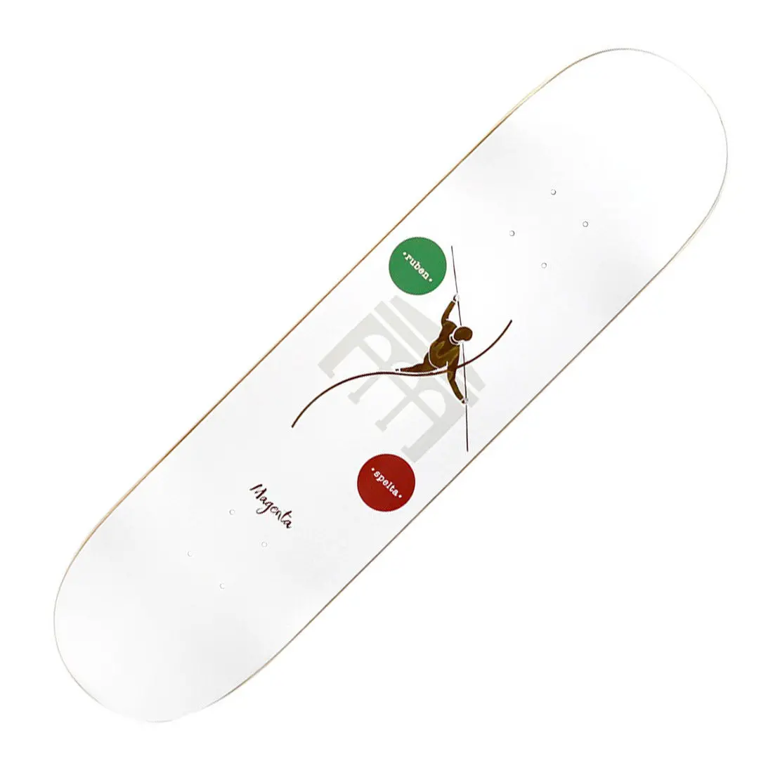 Magenta Ruben Spelta 8.25 Deck - White 1