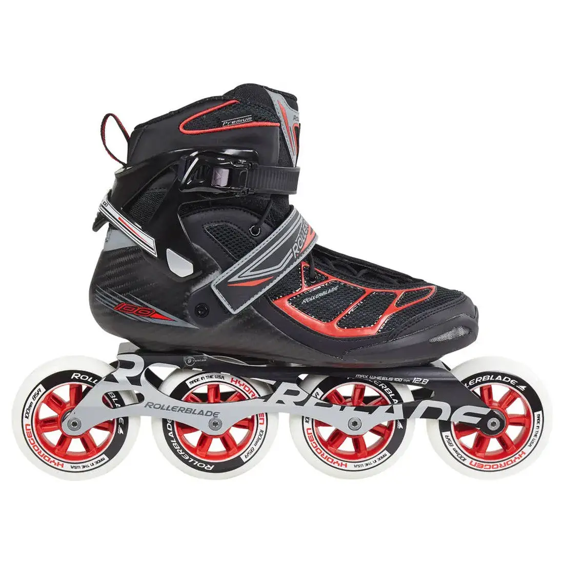 Rollerblade Tempest 100 Black/Red 7.5Us W/ Minor Blemishes 1