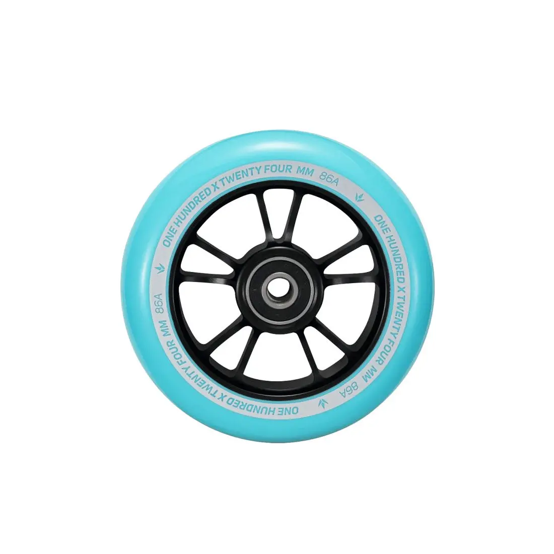 Envy 100Mm Wheel - Teal/Black 1