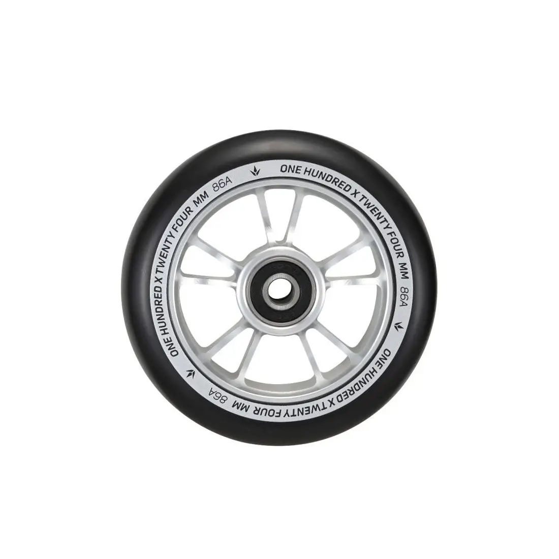 Envy 100Mm Wheel - Black/Silver 1