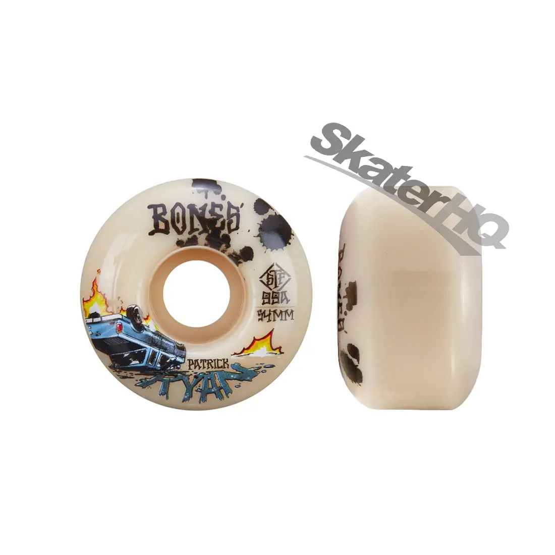 Bones Stf V4 Wide 54Mm 99A Ryan Crash & Burn 1
