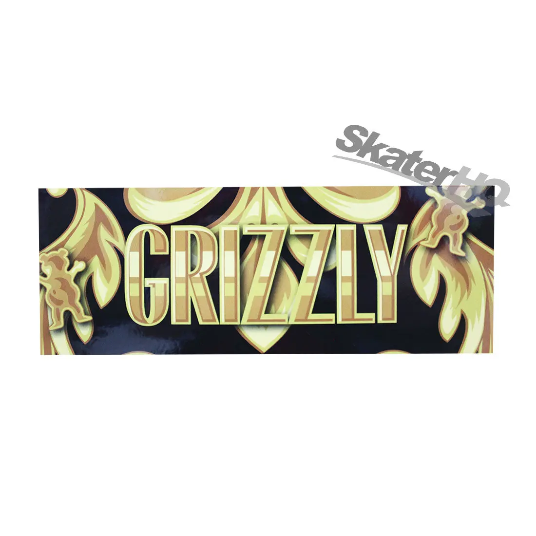 Grizzly Stamp Logo Gold Leaf Sticker 1