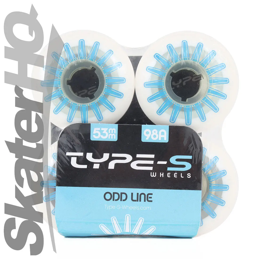 Type-S Oddline 53Mm 98A 4Pk - White/Blue 2