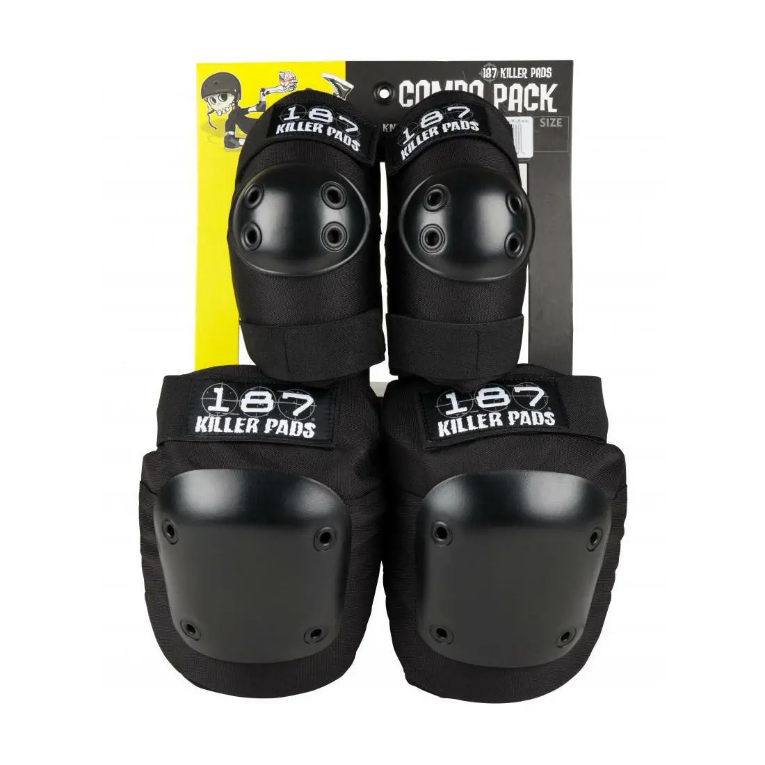 187 Knee/Elbow Combo Pack - Black 1