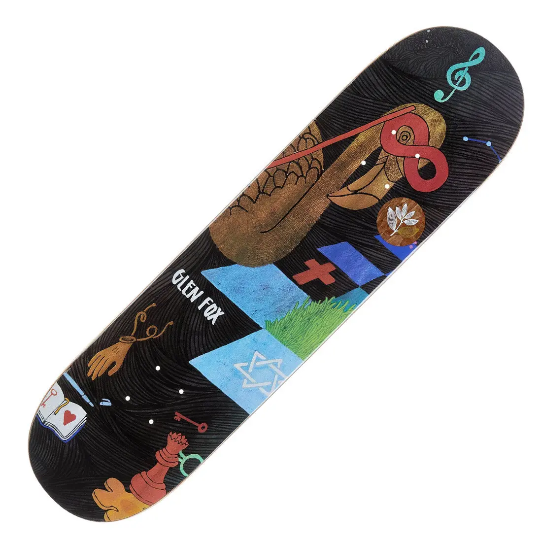 Magenta Zoo Fox 8.25 Deck - Flamingo 1