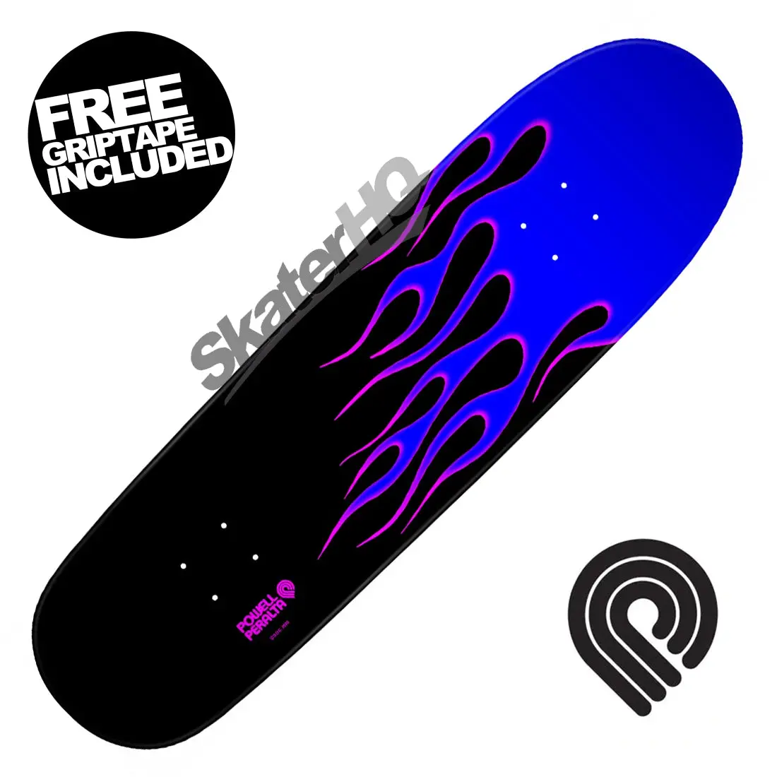 Powell Peralta Nitro Hot Rod Flames 9.375 Deck - Blue/Black 1