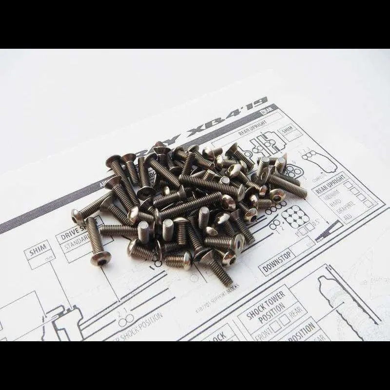 Hiro Seiko Xray Xb4'19 Titanium Hex Socket Screw Set 1