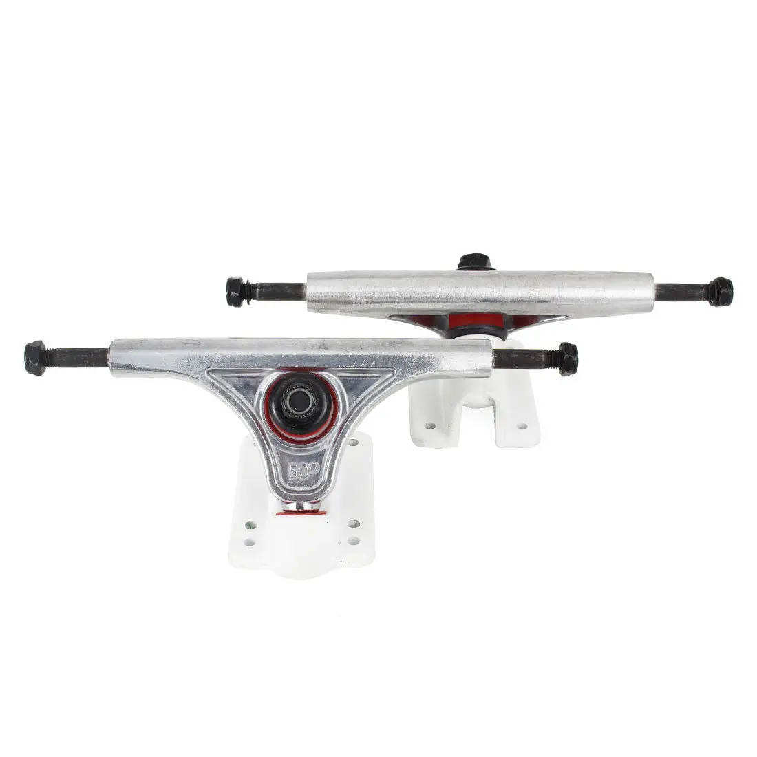 Slant Reverse Kingpin 150Mm Trucks - White/Polished 1