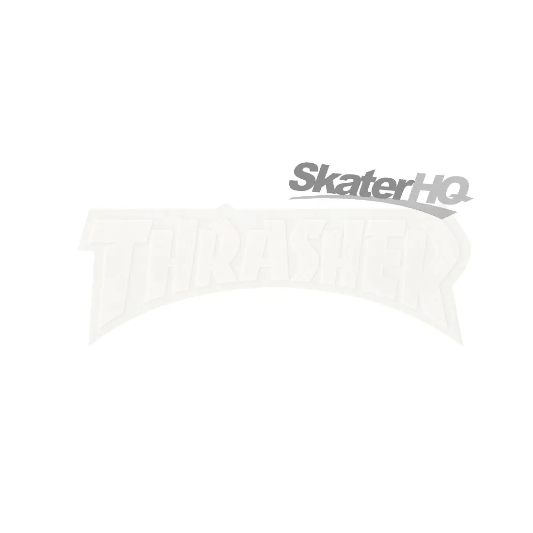 Thrasher Logo Mono Sticker - White 1