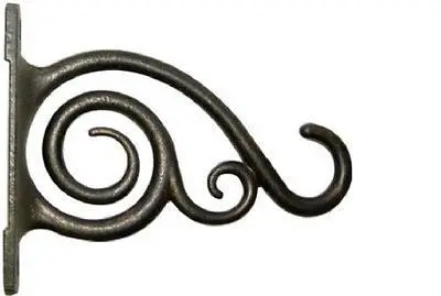 Panacea 85635Gt 6" Brushed Bronze Aluminum Hanging Plant Brackets With Scrolls - Quantity Of 12 1